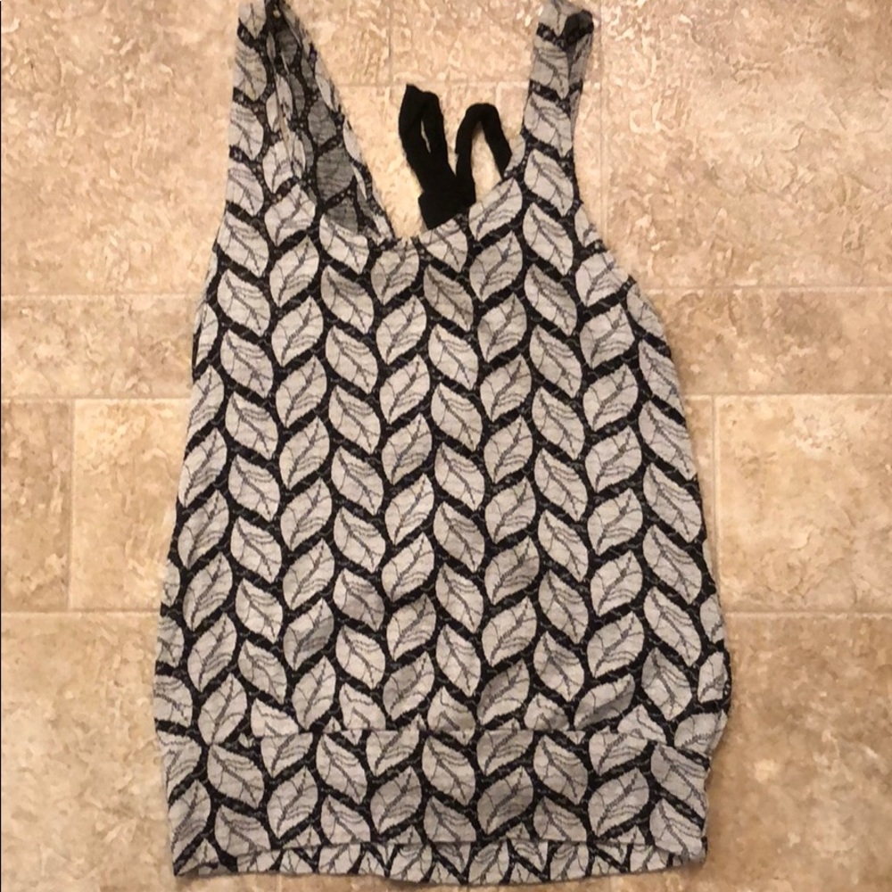 Open back tank top